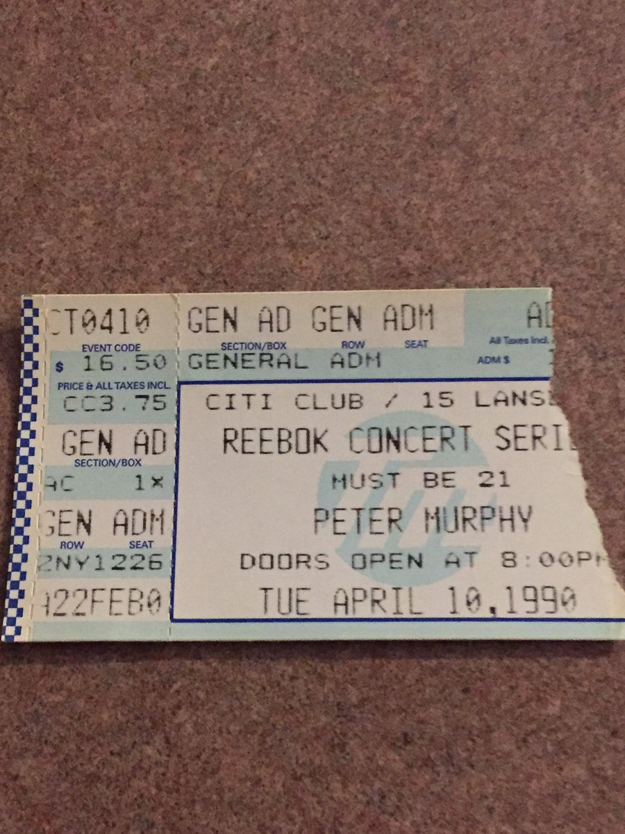 04/10/1990 Boston Ticket