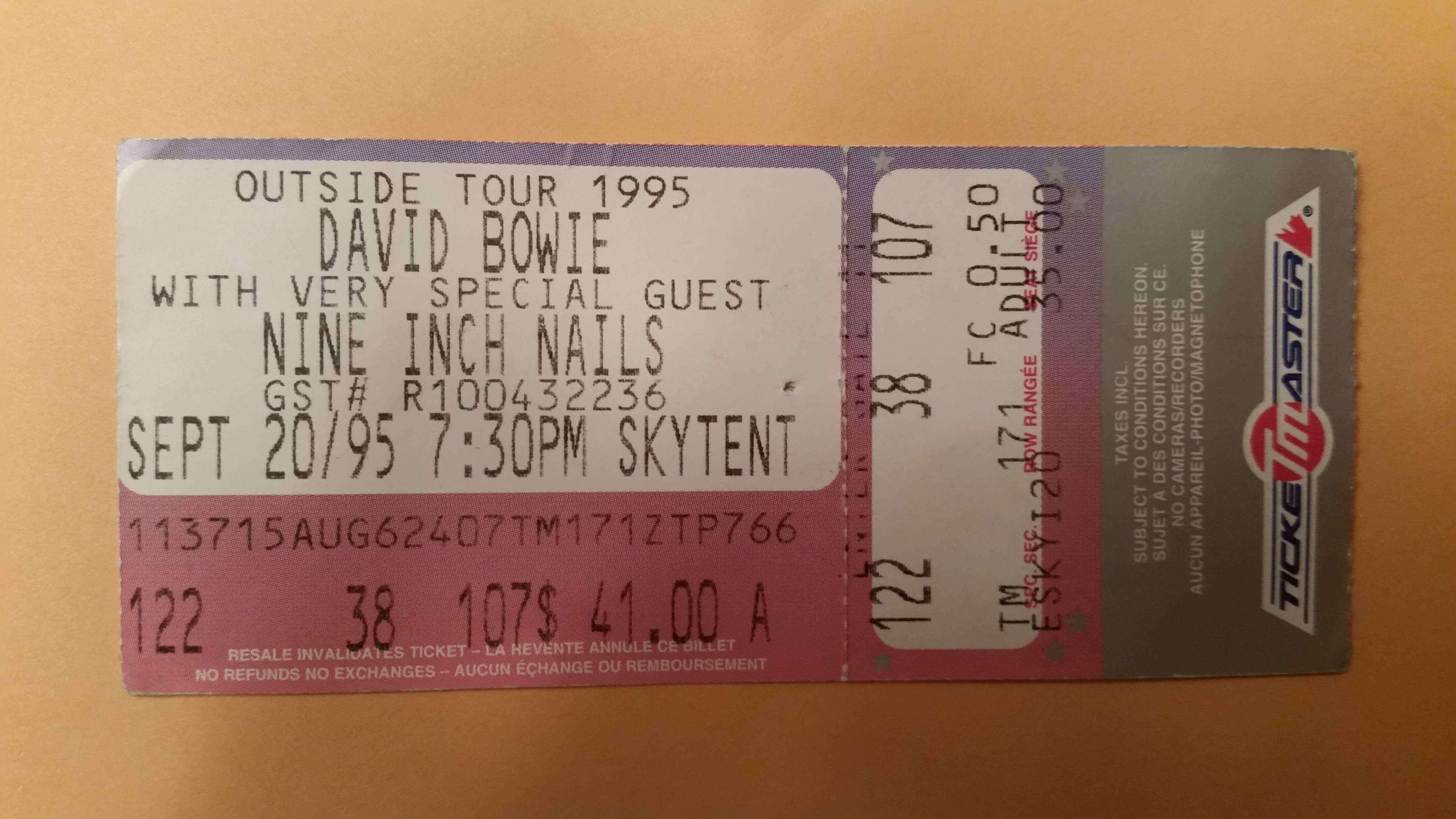 1995/09/20 Ticket