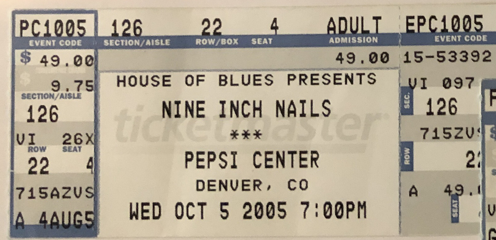 2005/10/05 Ticket