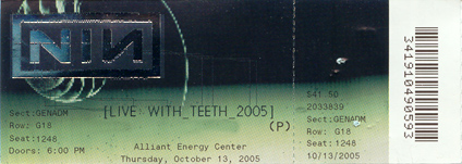 Madison 10/13/2005 Ticket