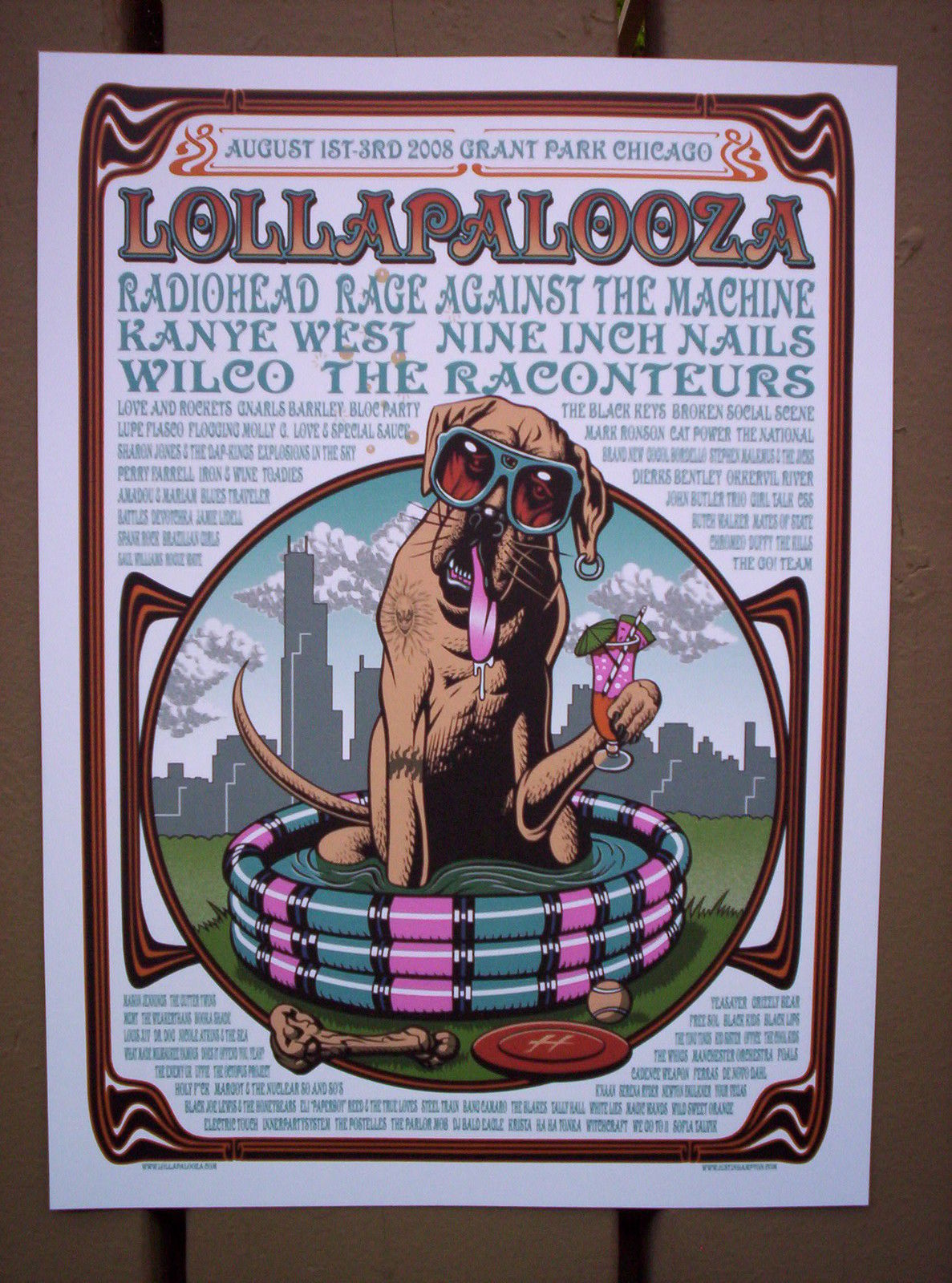 2008 Lollapalooza poster