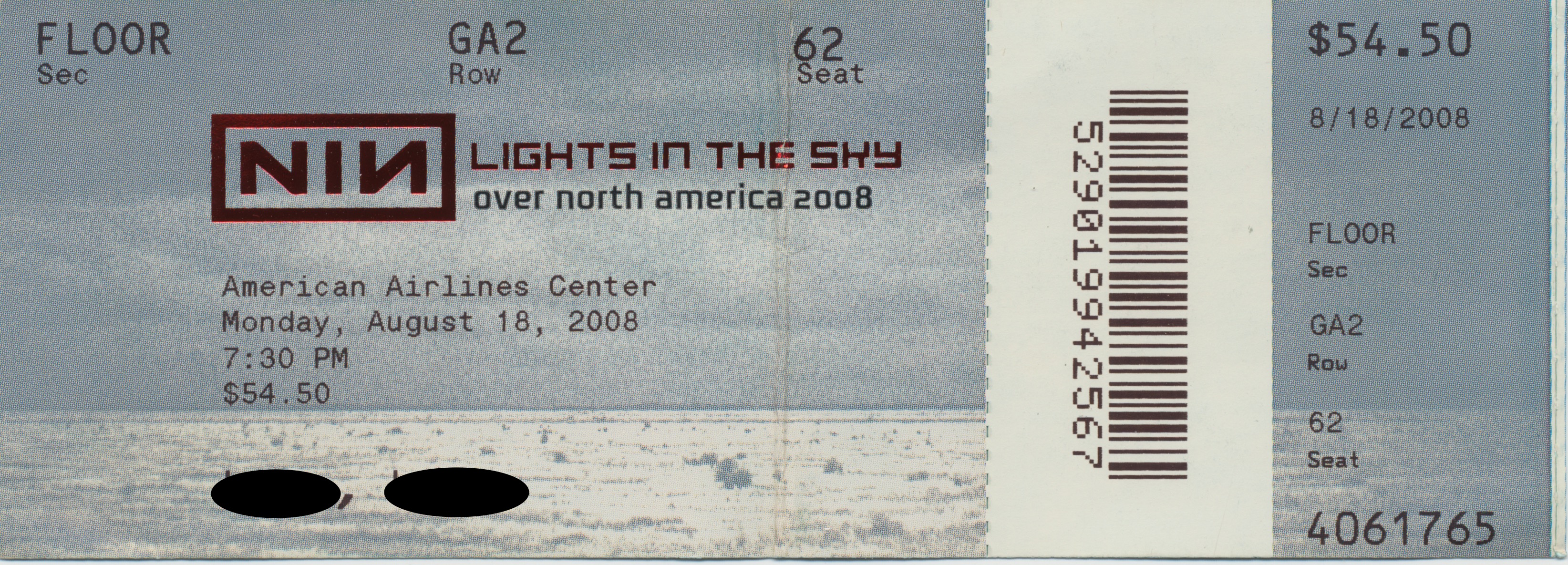 2008/08/18 Ticket