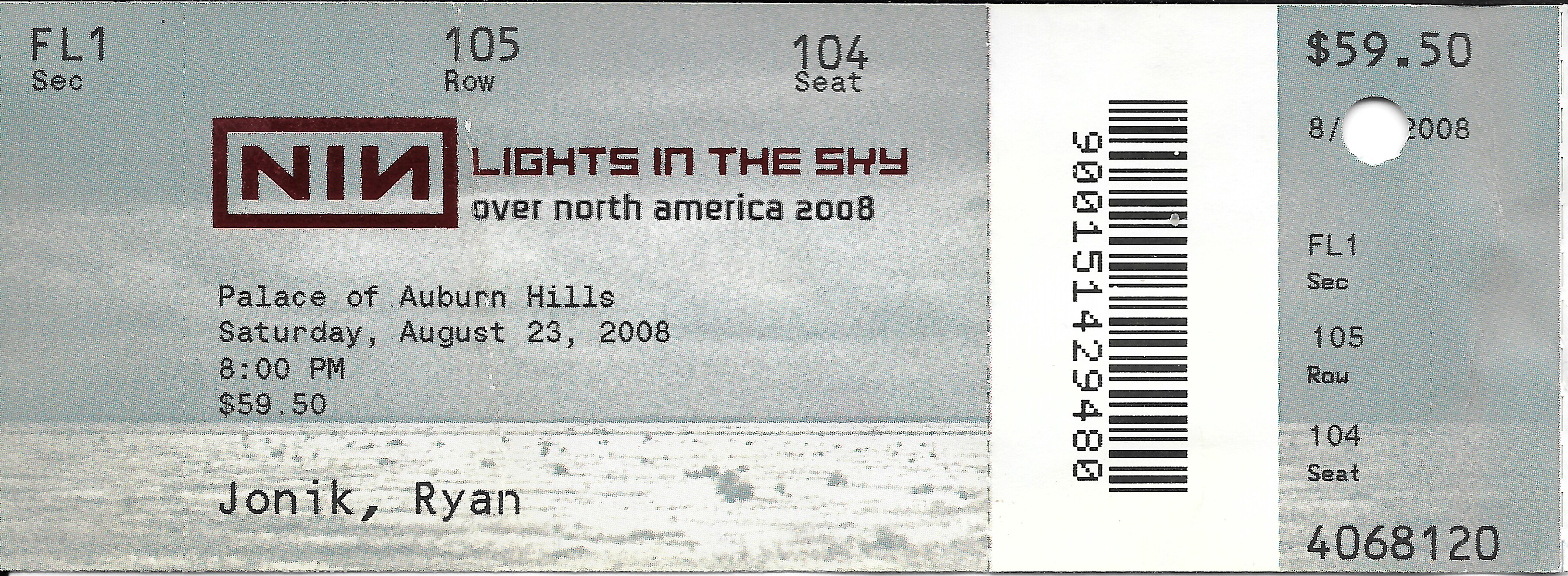 2008/08/23 Ticket