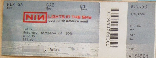 2008/09/06 Ticket