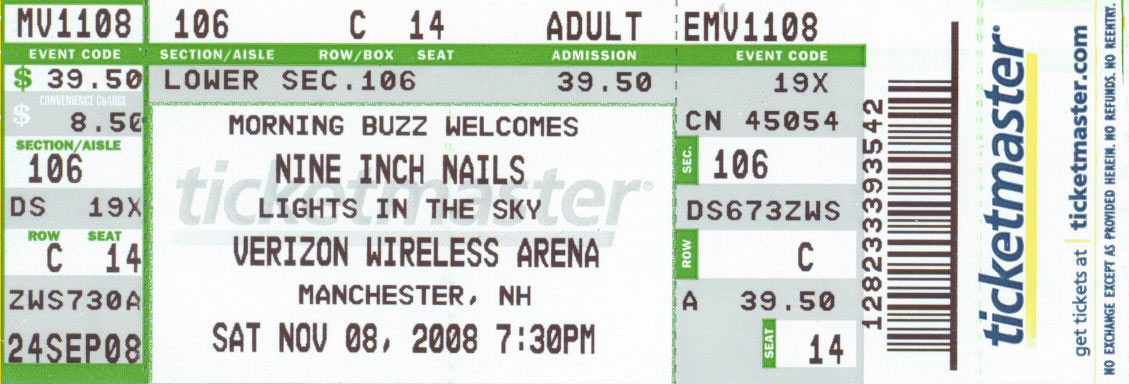 2008/11/08 Ticket
