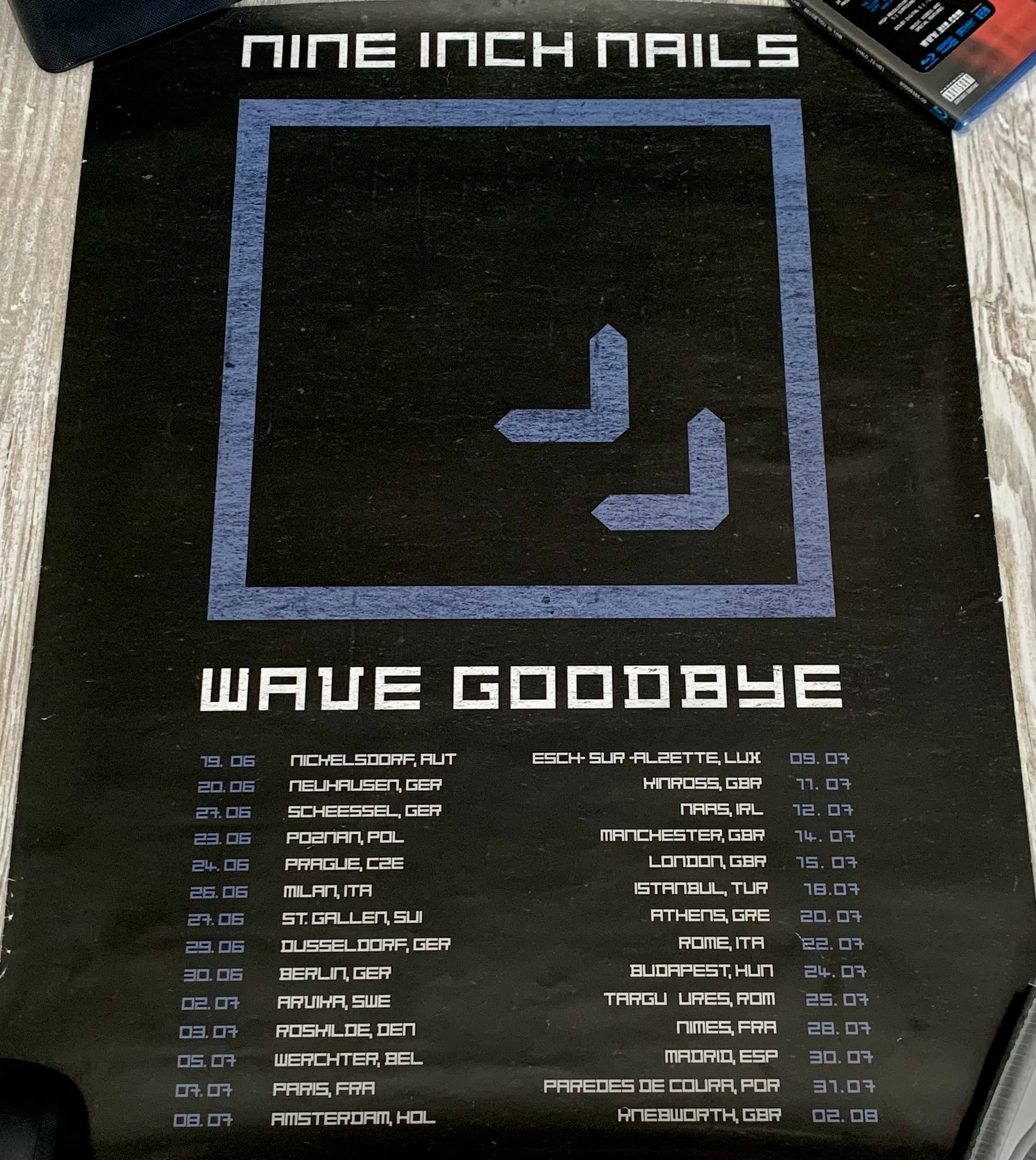 Wave Goodbye Europe Tour Poster 2009