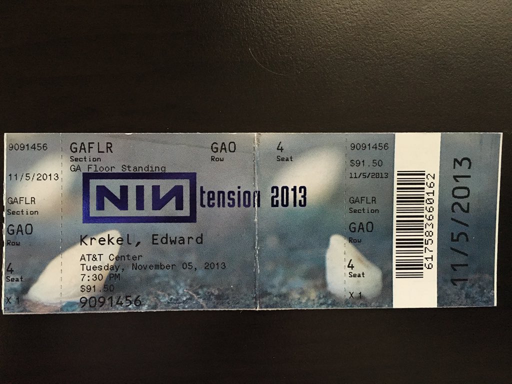 2013/11/05 Ticket