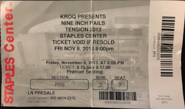 2013/11/08 Ticket