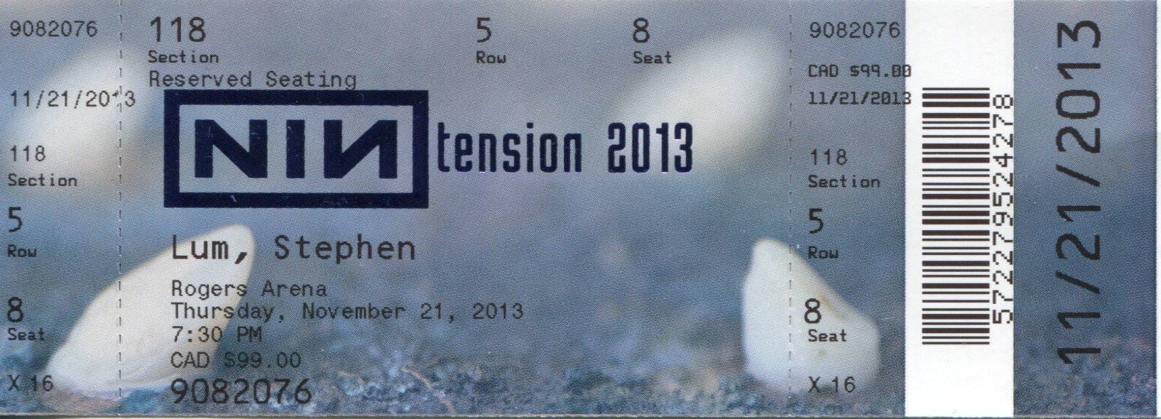 2013/11/21 Ticket