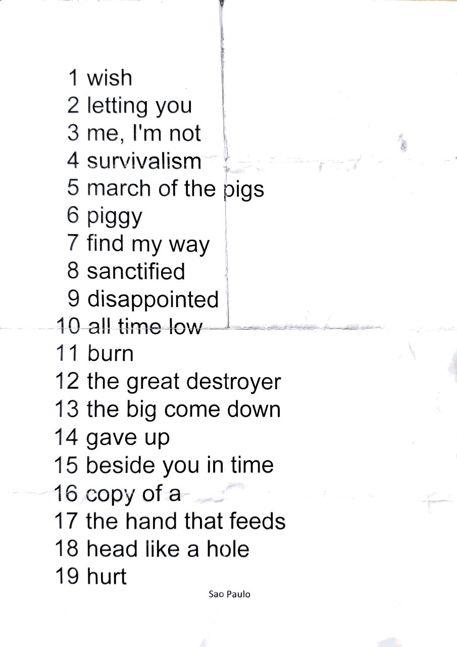 2014/04/05 Setlist