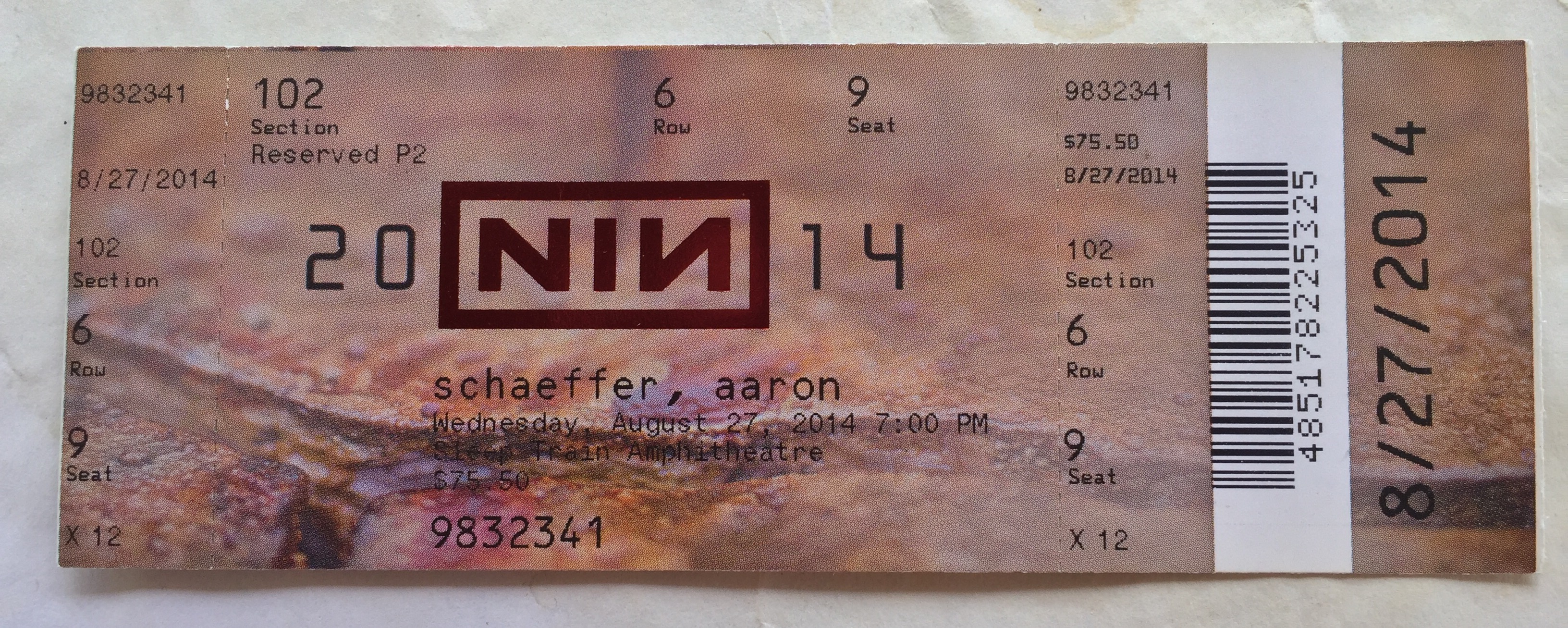 2014/08/27 Ticket